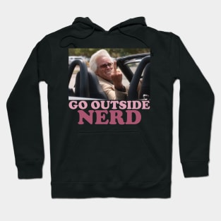 Go Outside Nerd Hoodie